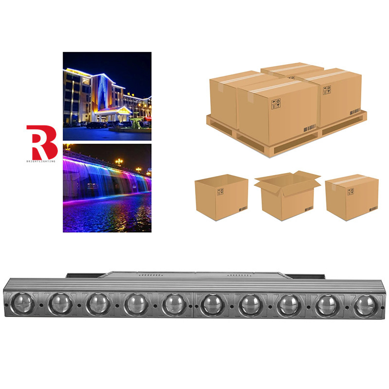 IP20 10*40W LED Wash Beam Bar Light RGBW 4in1 City Light Per l'intrattenimento
