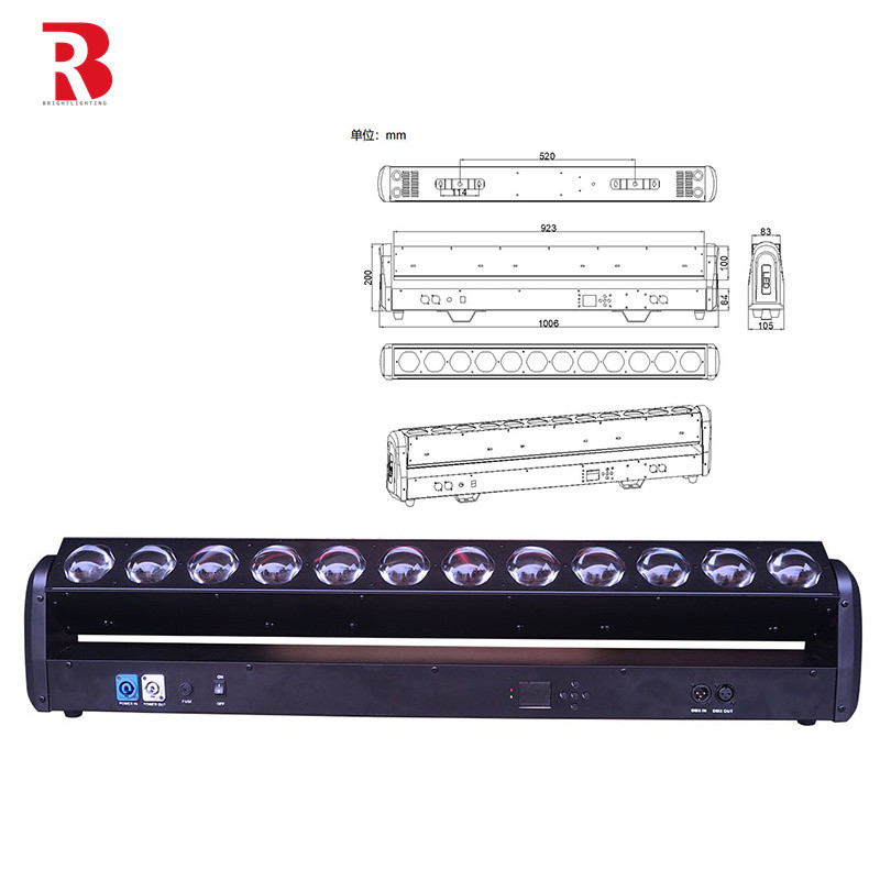 Bar pixel LED per interni 12pcs 30W RGBWW 4-in-1 LED Wash Stage Light For Club