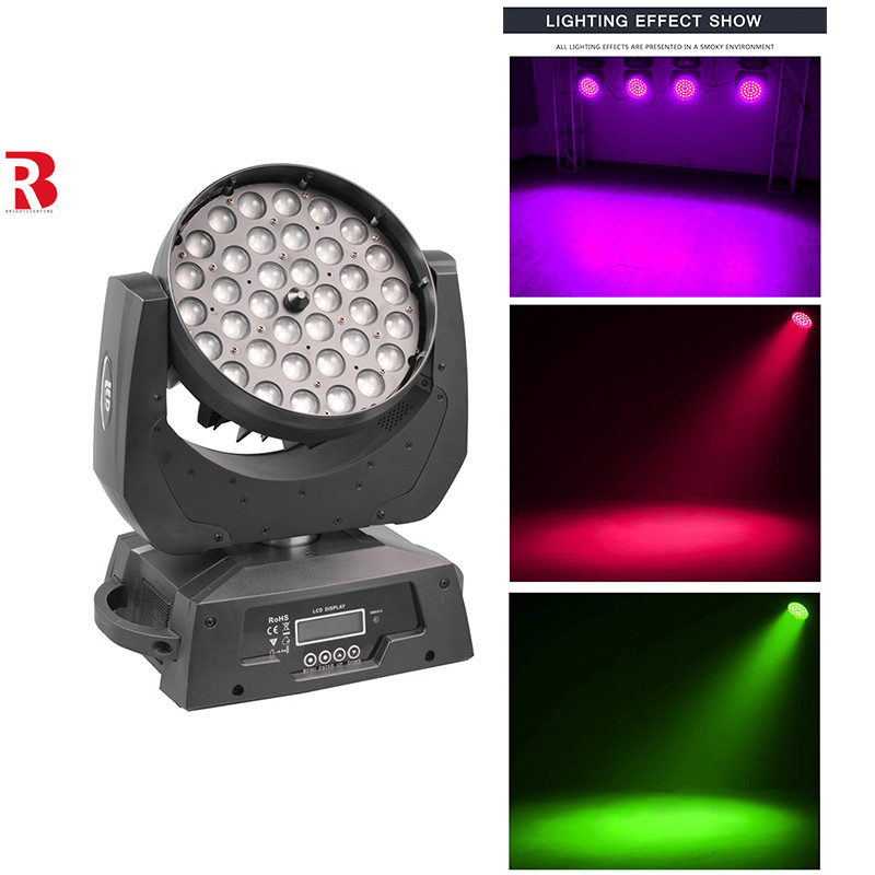 RGBW ZOOM BEAM Beeye Stage Light per DJ DMX512 LED Moving Head