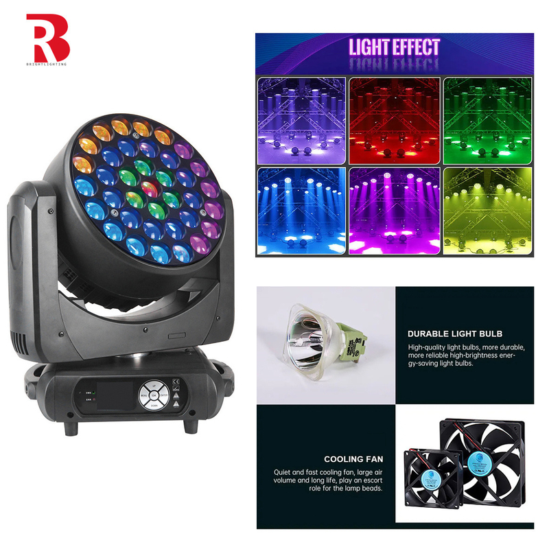 240V 37*15W Alta luminosità 48CH LCE Display LED Stage Light Per eventi discoteca