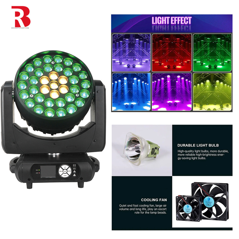 4in1 600W DMX512 RGBW LED Stage Wash Moving Head Light Manufacture