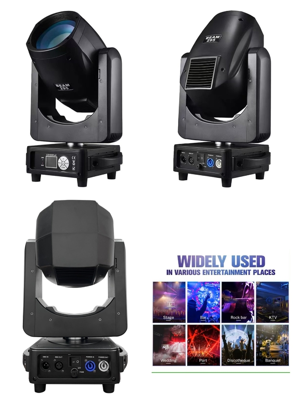 Professionale LED 295W Spot Beam Moving Head Stage Light DMX512 Per DJ Club