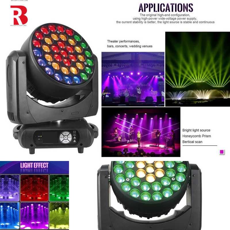 Effetti visivi vibranti RGBW 4in1 LED Moving Head Light per spettacoli musicali