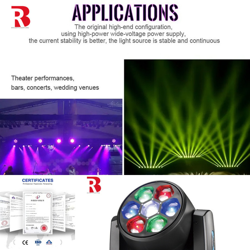 Crea esperienze immersive con RGBW 4in1 LED 7x40W Moving Head Light per parchi a tema