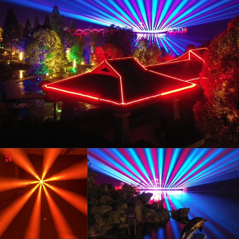 Spettacolo evento 260W Moving Head Light Prism Color Spot Zoom FlyCase Dmx Control Party