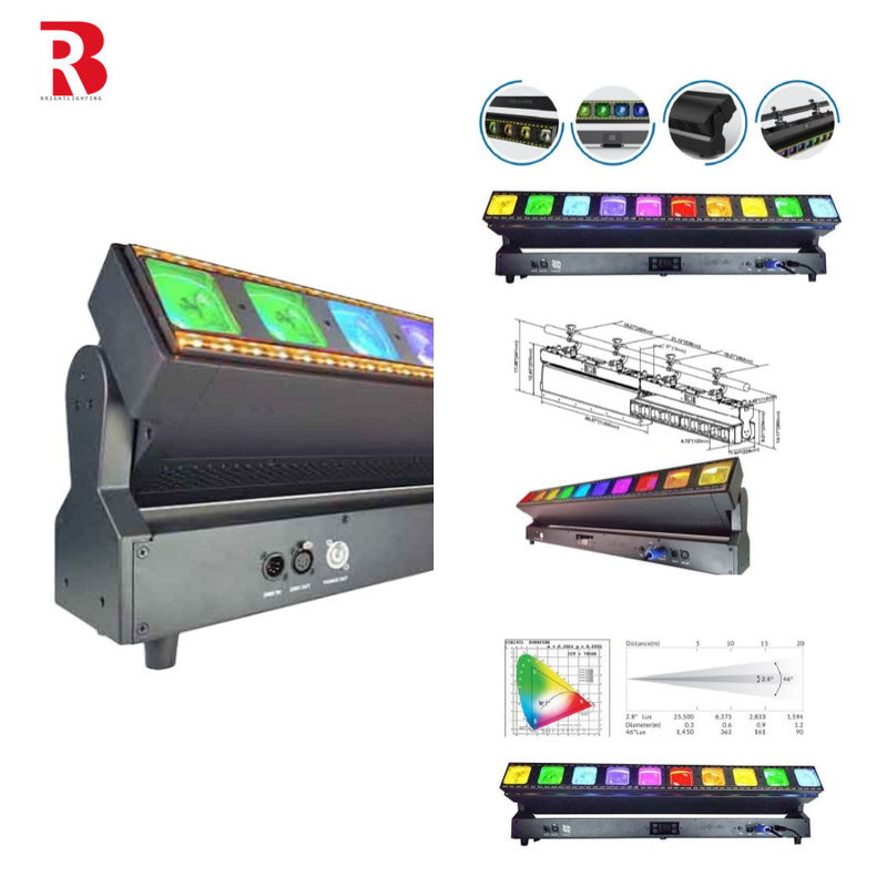 Luce di scena laser a fascio motore con controllo preciso del fascio e configurazione LED 10x60W