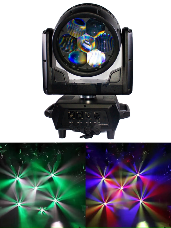 Mini 7*40w DMX512 Led Wash Moving Head Light Beeye Stage Light per eventi