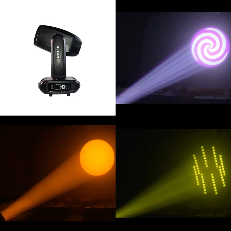 LED di alta qualità DMX512 Beam Stage 200w Moving Head Light per discoteca