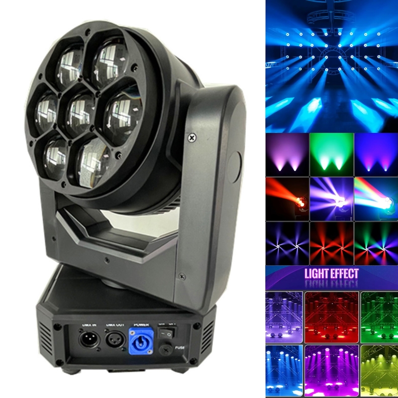 LED di alta qualità Mini DMX512 Beeye Stage 7*40 Moving Head Light per discoteca