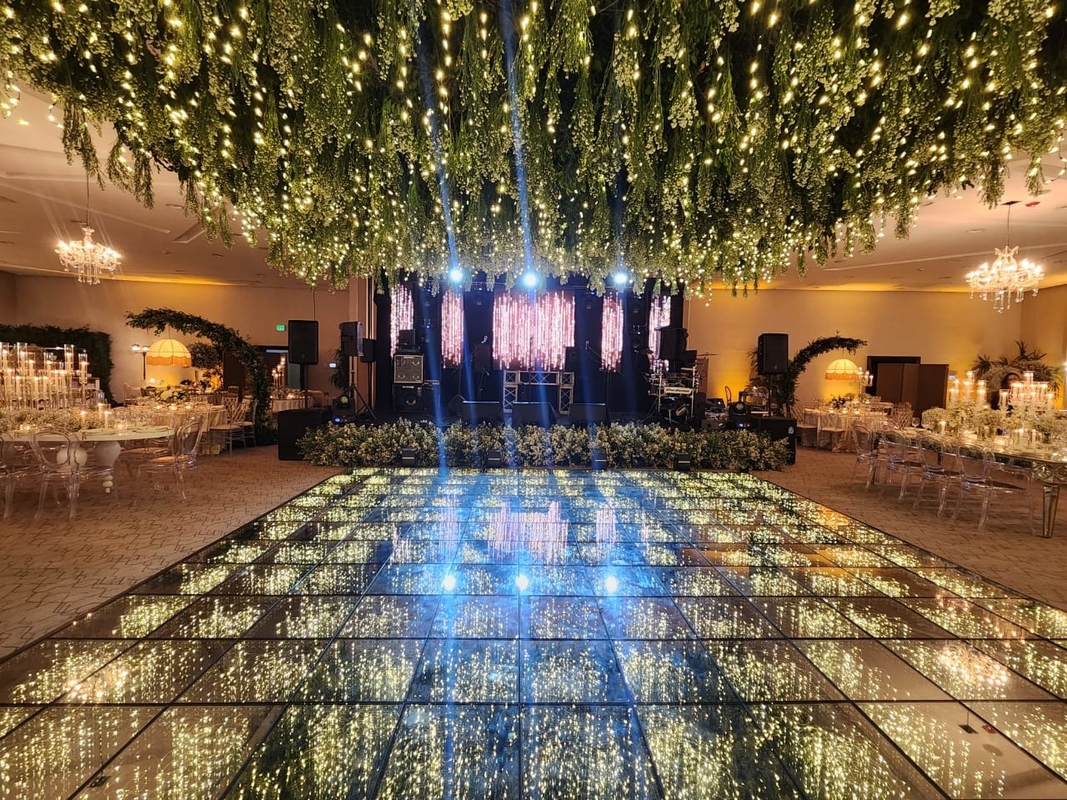 Dancing Floor Colore Mixing Effect LED Stage Light DMX Evento Interattivo