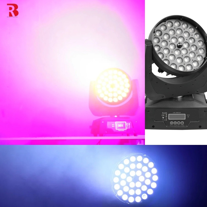 36pcs X 10w Rgbw 4in1 Zoom Led Moving Head Wash Light Show di nozze attrezzature di illuminazione da palco