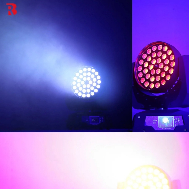 Creare atmosfere drammatiche con 36pcs X 10W RGBW 4-in-1 Zoom LED Moving Head Wash Light