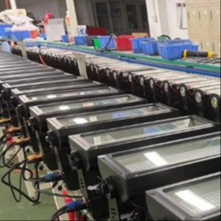 1000W LED Strobe Light RGB 3 in 1 DMX512 LCD nero per festa