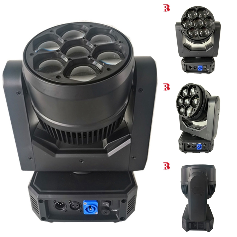 Mini 7*40w LED Bee Zoom Moving Head Light Per Disco Party Club Bar Performance Stage Lighting