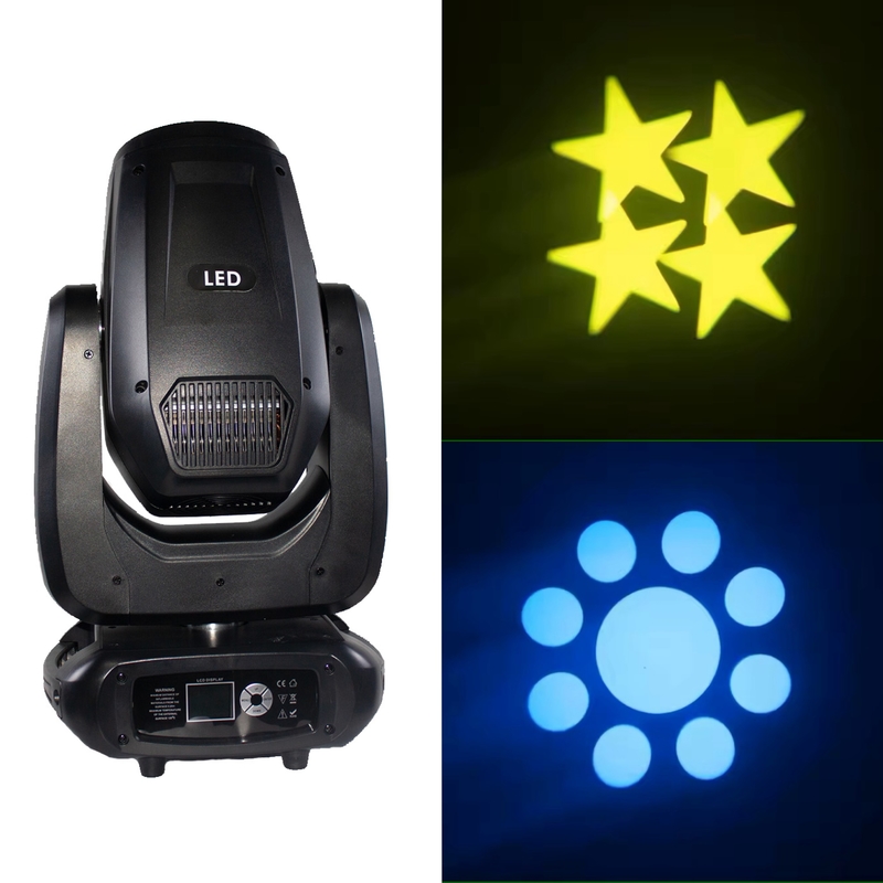 LED 200w testa che trema punto di prisma rotante 200w fascio di LED punto di luce mobile testa