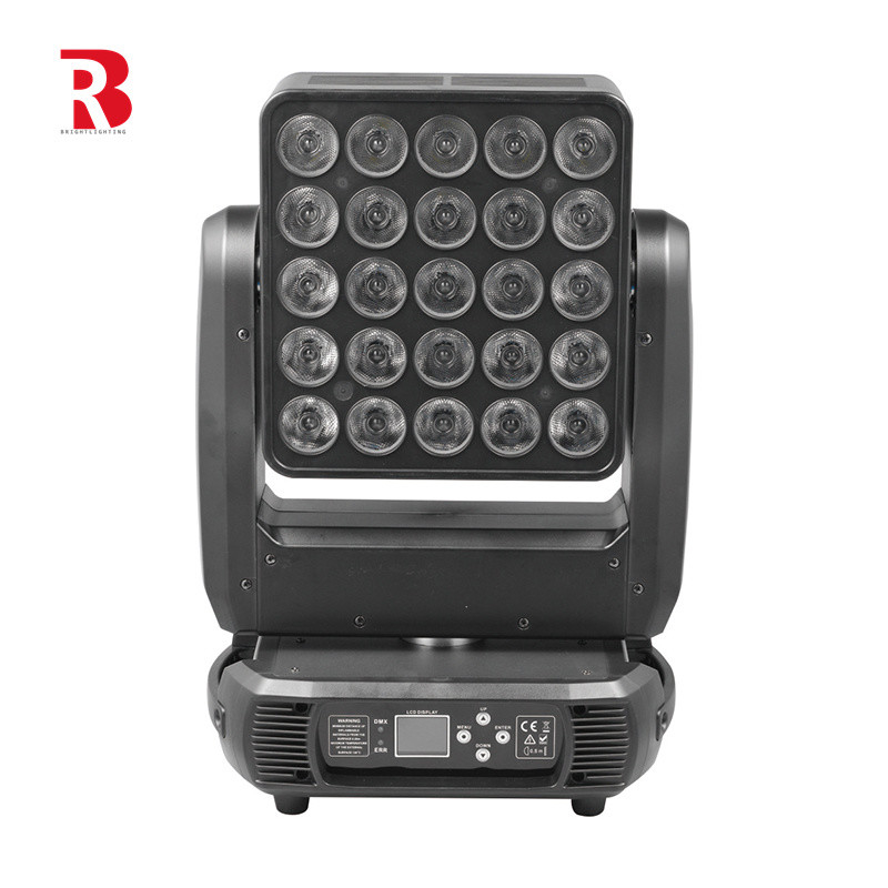 25 X 10W RGBW 4in1 LED Matrix Moving Head Light per l'illuminazione di palcoscenico professionale