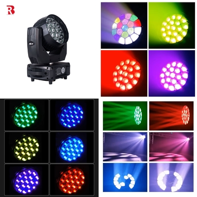LED Moving Head 19*15 4in1 Beeye Stage DMX512 Wash Zoom Light For Party Club