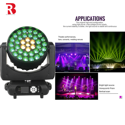 37X15W Wash+ Zoom LED Moving Head Lights Stage Disco Lights Equipaggiamento