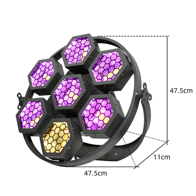 Alta Qualità GL-7RGB Piccole Mini 7 luci d'epoca Cina Produttori Per DJ